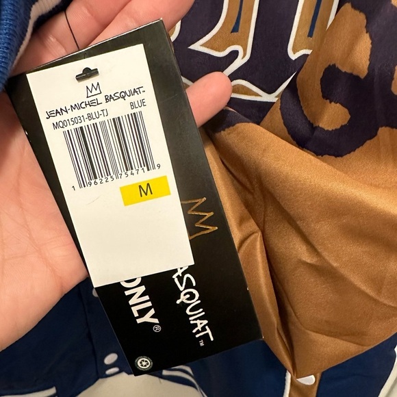 Members Only X Jean Michel Basquiat Varsity Bomber Jacket M Mona Lisa blue - Picture 10 of 10